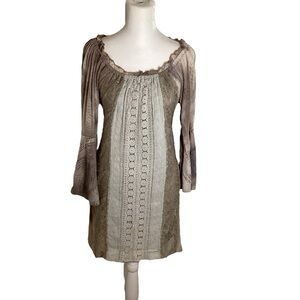 Urban Mangoz Small Light Purple Lace Long Sleeve Dress